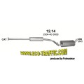 Ауспух 12.14 ALU АУСПУХ К-Т Mazda 3  1.4i-16V , 1.6i-16V 06/03-12/08 // 12,14/ АУСПУСИ POLMOSTROW