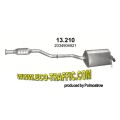 Ауспух 13.210 ALU АУСПУХ КОМПЛЕКТ MERCEDES C 180 / 23277+23340 / 13,210/ АУСПУСИ POLMOSTROW