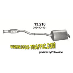 Ауспух 13.210 ALU АУСПУХ КОМПЛЕКТ MERCEDES C 180 / 23277+23340 / 13,210/ АУСПУСИ POLMOSTROW