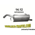 Ауспух 14.12 ALU ЗАДНО ГЪРНЕ MITSUBISHI COLT 1.1I 16V/1.3 /23662/ 14,12/ АУСПУСИ POLMOSTROW