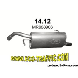 Ауспух 14.12 ALU ЗАДНО ГЪРНЕ MITSUBISHI COLT 1.1I 16V/1.3 /23662/ 14,12/ АУСПУСИ POLMOSTROW