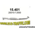 Ауспух 15.401 ALU ПРЕДНА ТРЪБА NISSAN PRIMERA / 07597/ 15,401/ АУСПУСИ POLMOSTROW