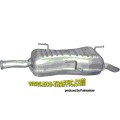 Ауспух 19.55 ALU ЗАДНО ГЪРНЕ PEUGEOT 306 1.8I 16V/2.0I 16/ 21092/ 19,55/ АУСПУСИ POLMOSTROW