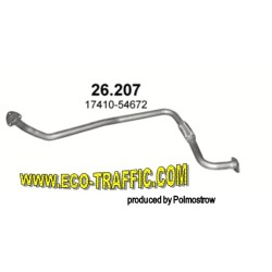 Ауспух 26.207 ALU КОЛЕКТОРНА ТРЪБА TOYOTA HI-LUX / VW TARO/08847/ 26,207/ АУСПУСИ POLMOSTROW