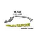 Ауспух 26.305 ALU СРЕДНА ТРЪБА TOYOTA LANDCRUISER 2.5 TUR/12419/ 26,305/ АУСПУСИ POLMOSTROW