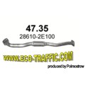 Ауспух 47.35 ALU КОЛЕКТОР KIA SPORTAGE 2.0I 16V 2WD 08/04/ 47,35/ АУСПУСИ POLMOSTROW